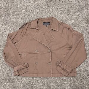 Torrid Lightweight Twill Crop Trench